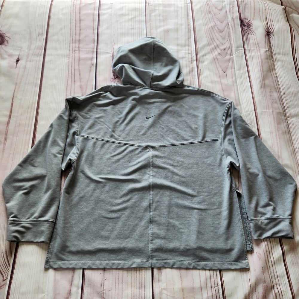 Nike Yoga Dri Fit Oversize Hoodie Particle Grey | Women's Size L - Picture 7 of 12